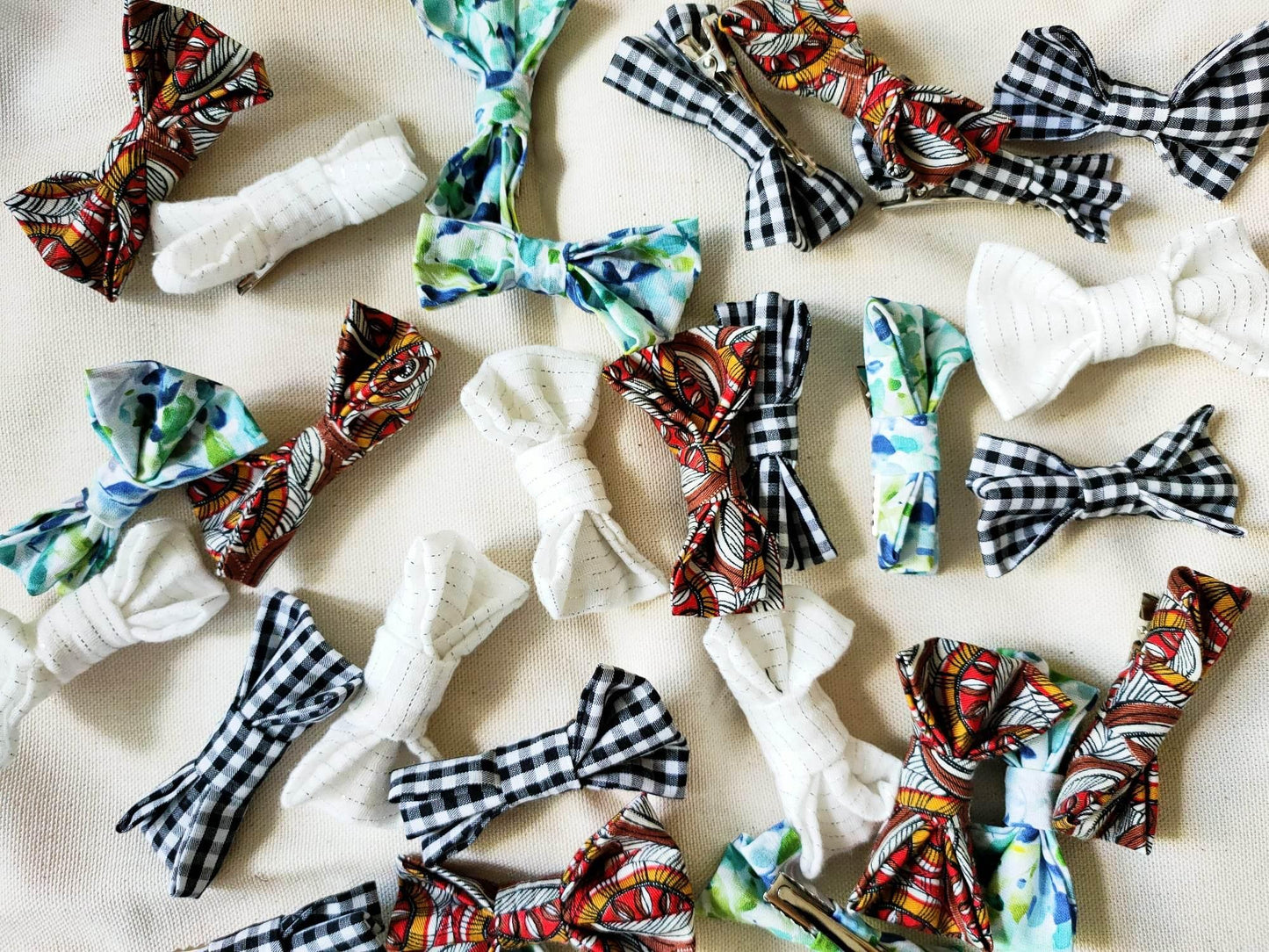 Barrette Noeud Aquarelle