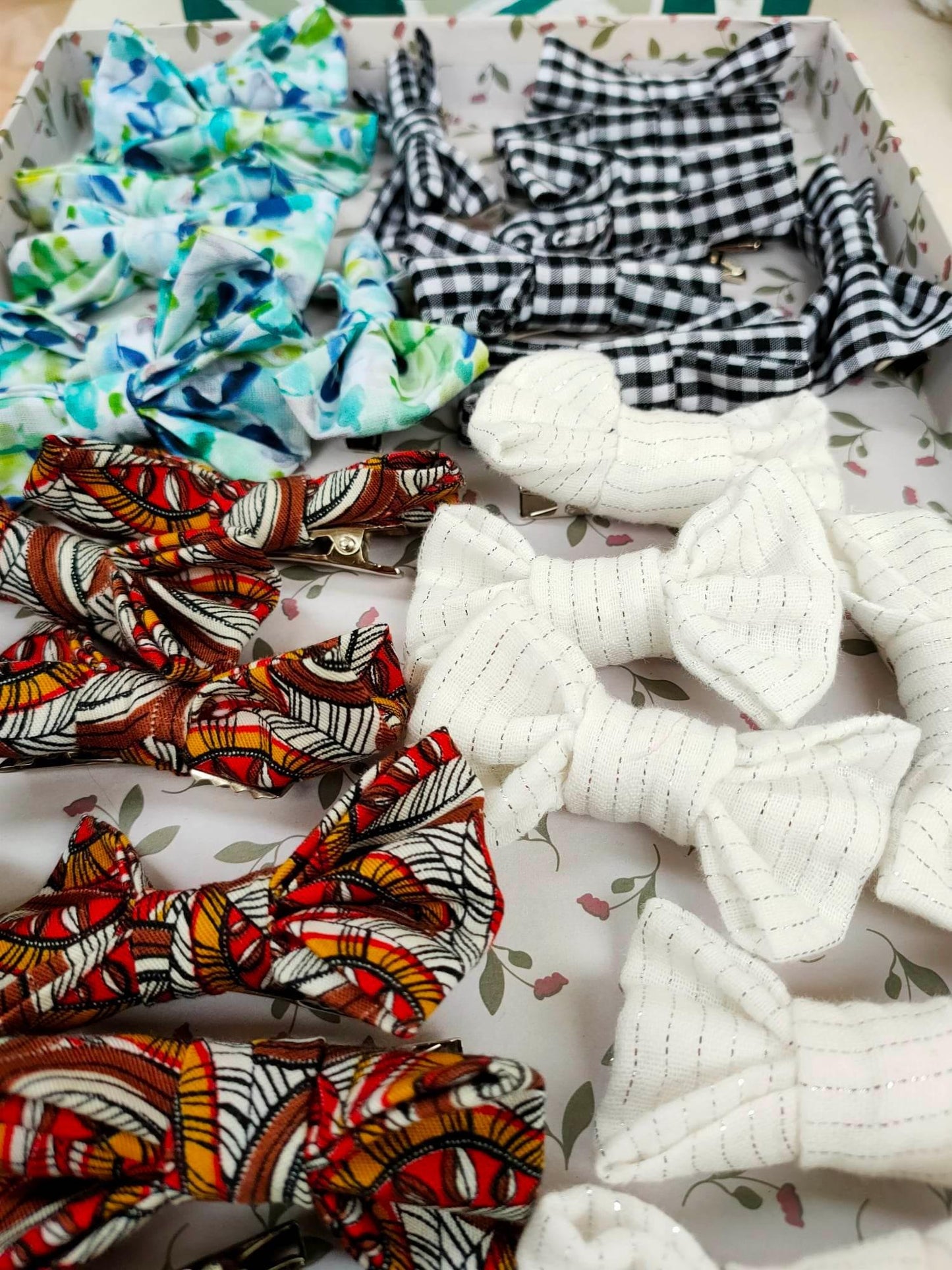 Barrette Noeud Vichy