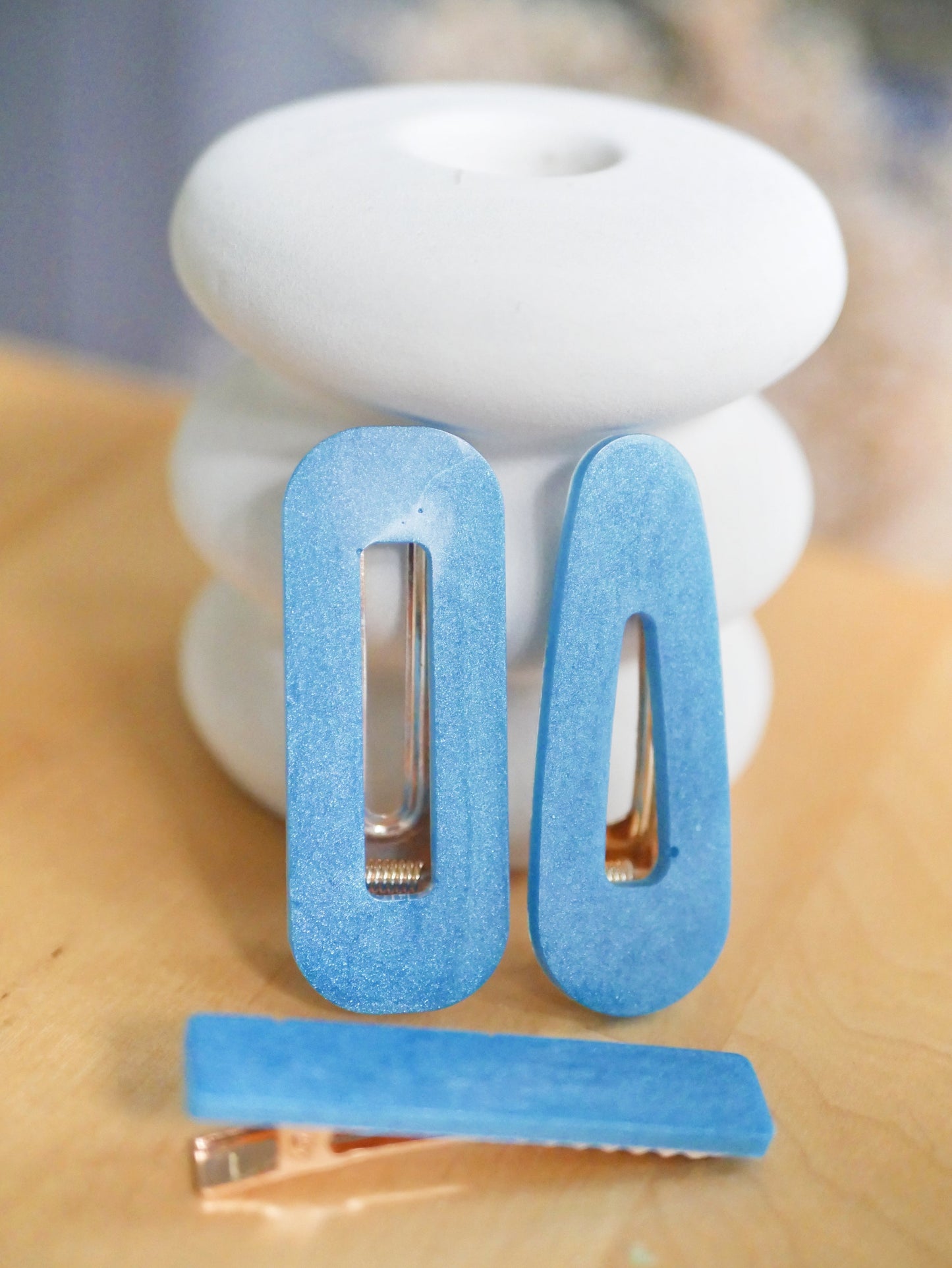 barrette-bleue-claire-faite-main