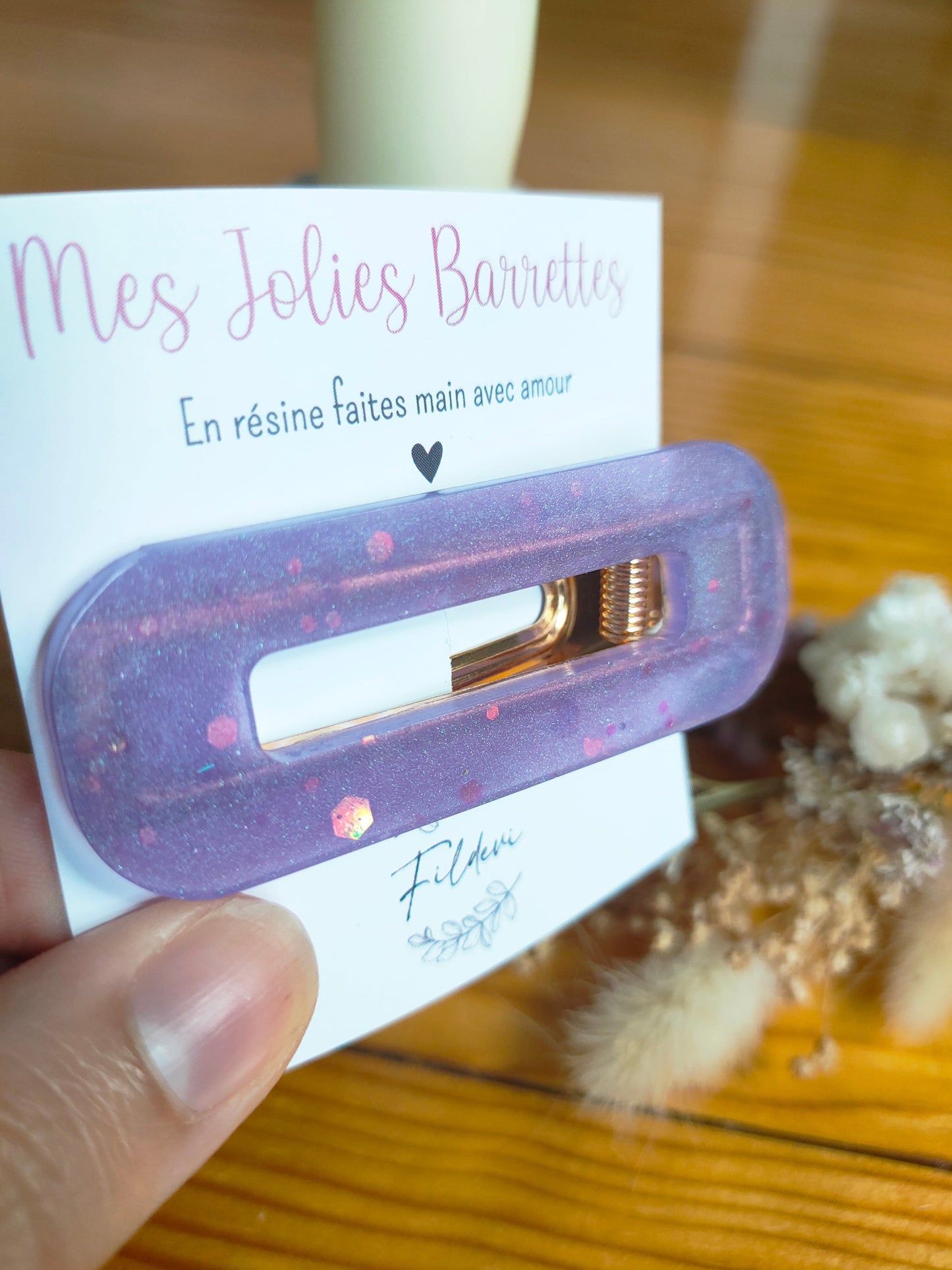 barrette-faite-main-strass-violet