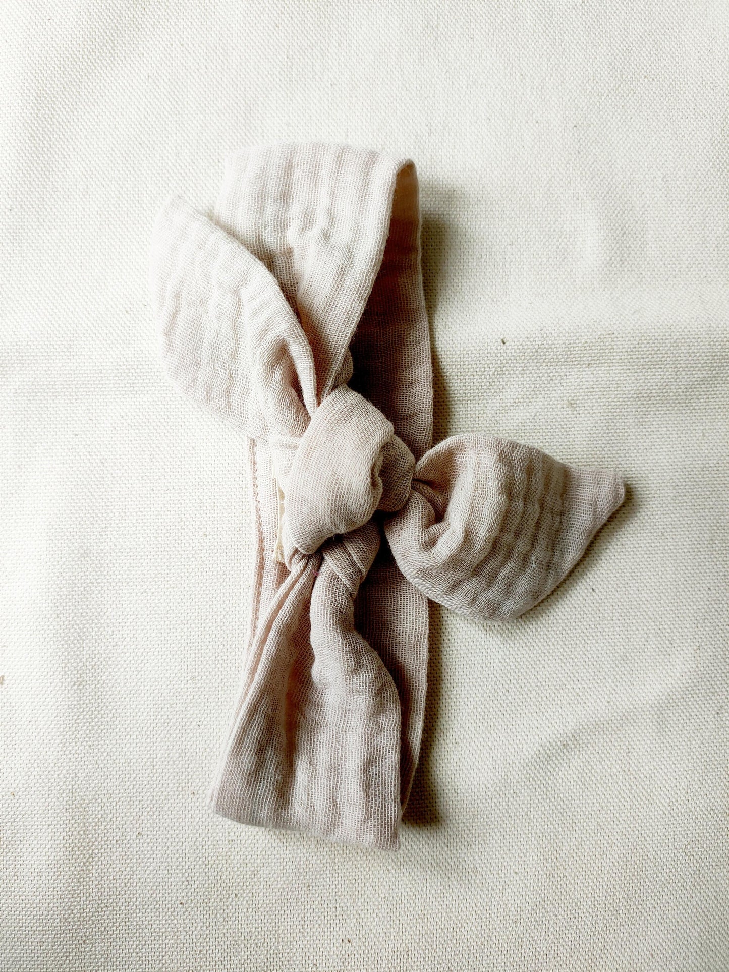 Bandeau Bébé A Nouer Taupe