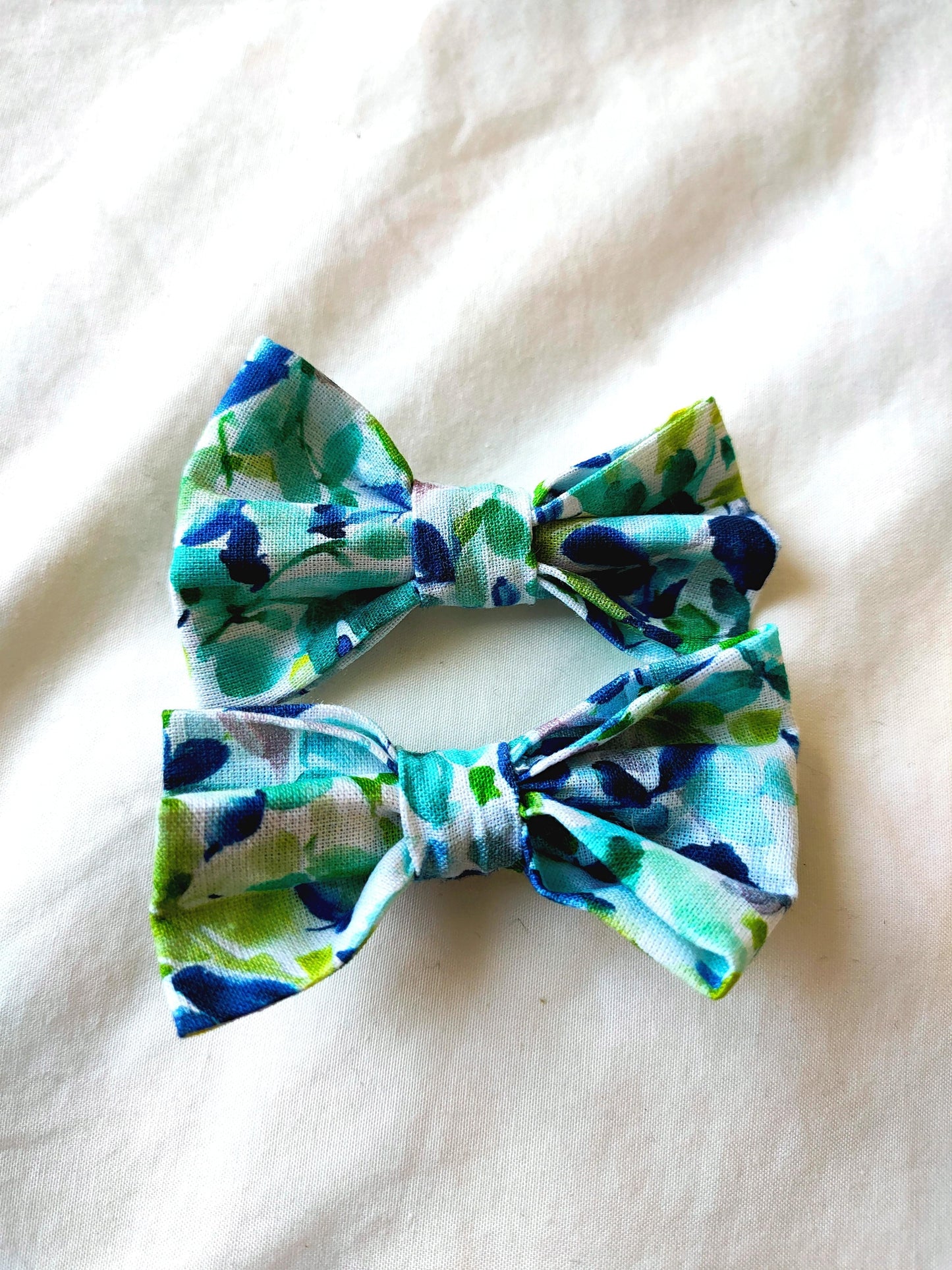 Barrette Noeud Aquarelle