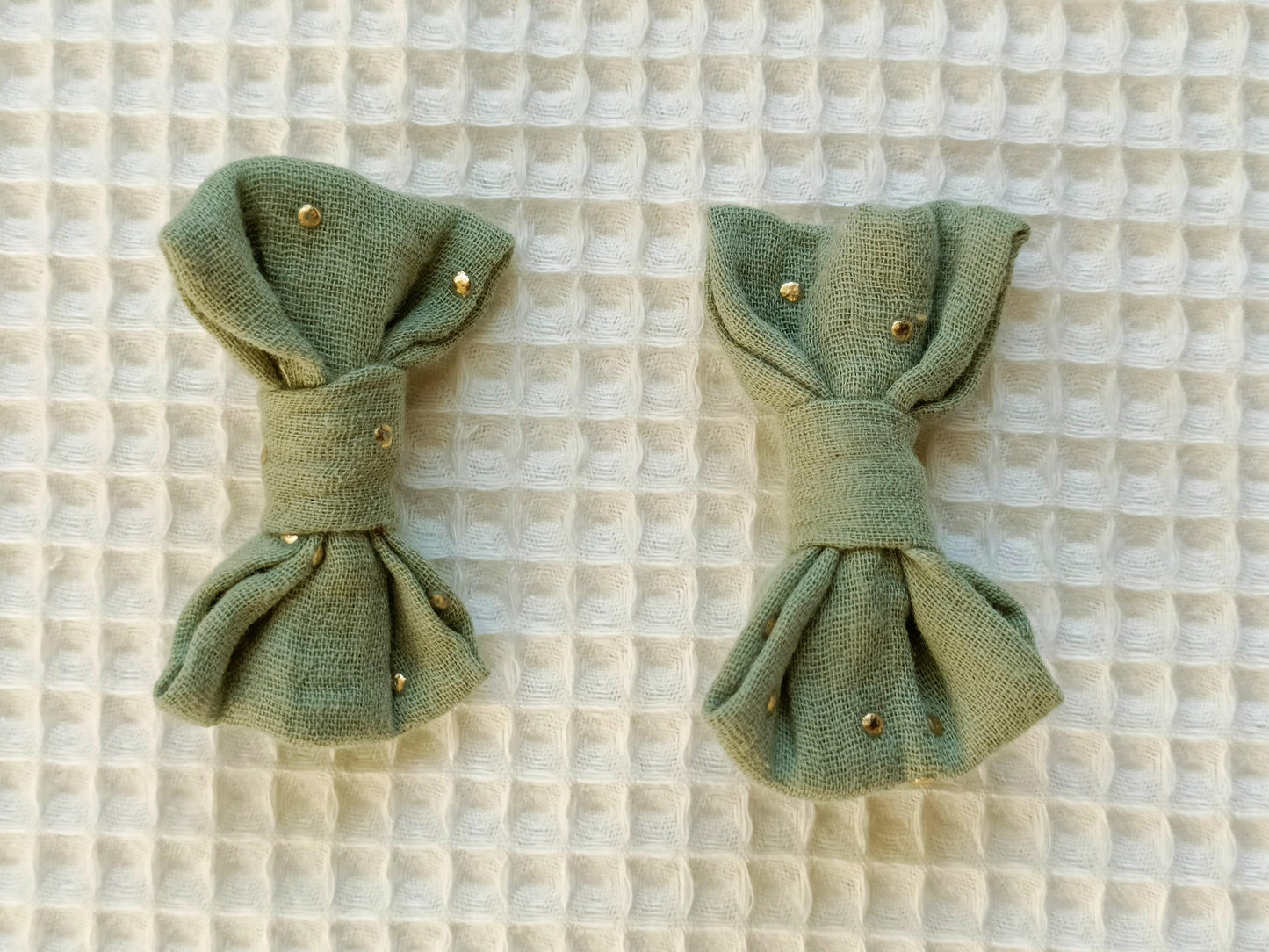 Barrette Noeud Kaki