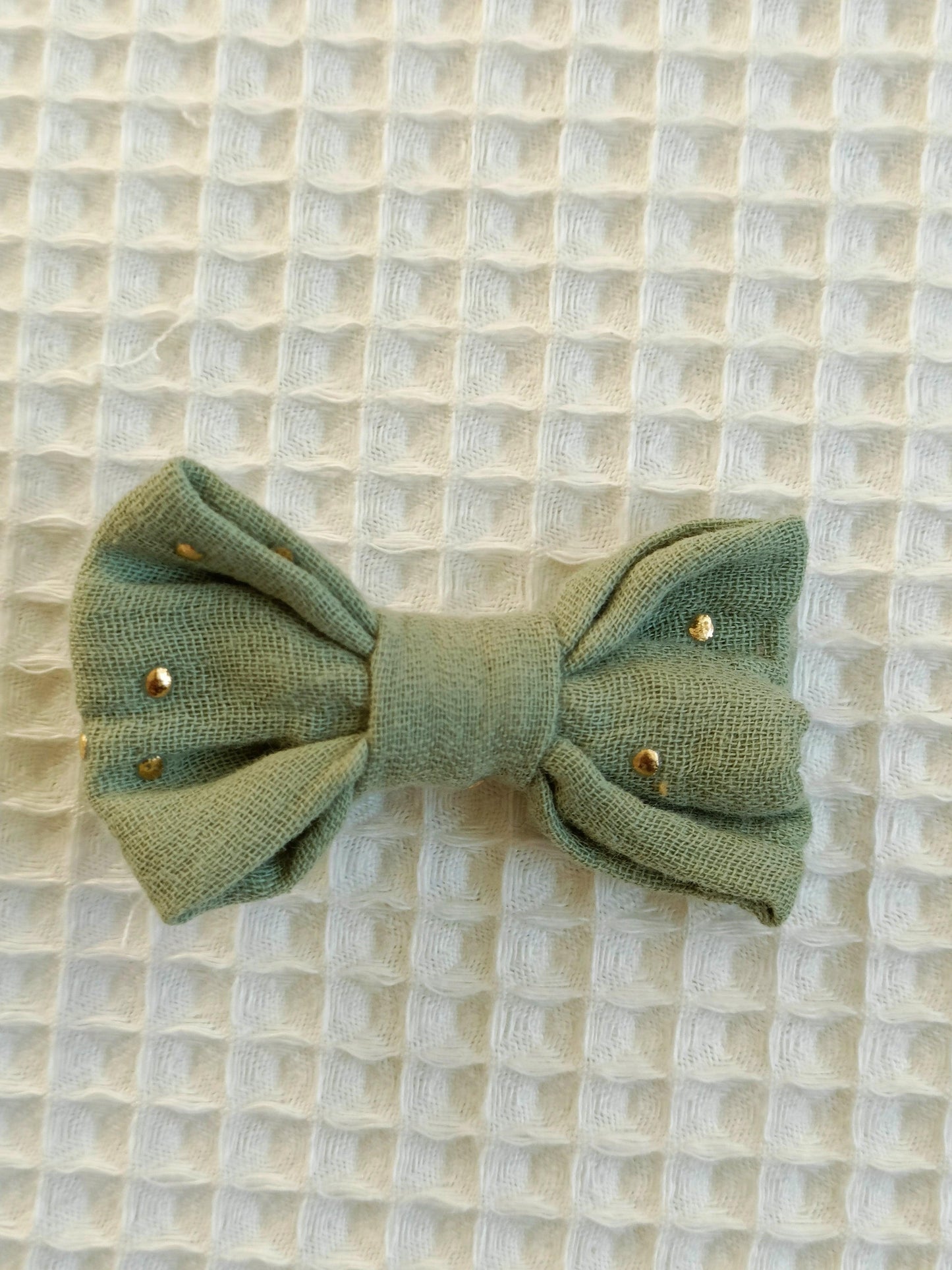 Barrette Noeud Kaki