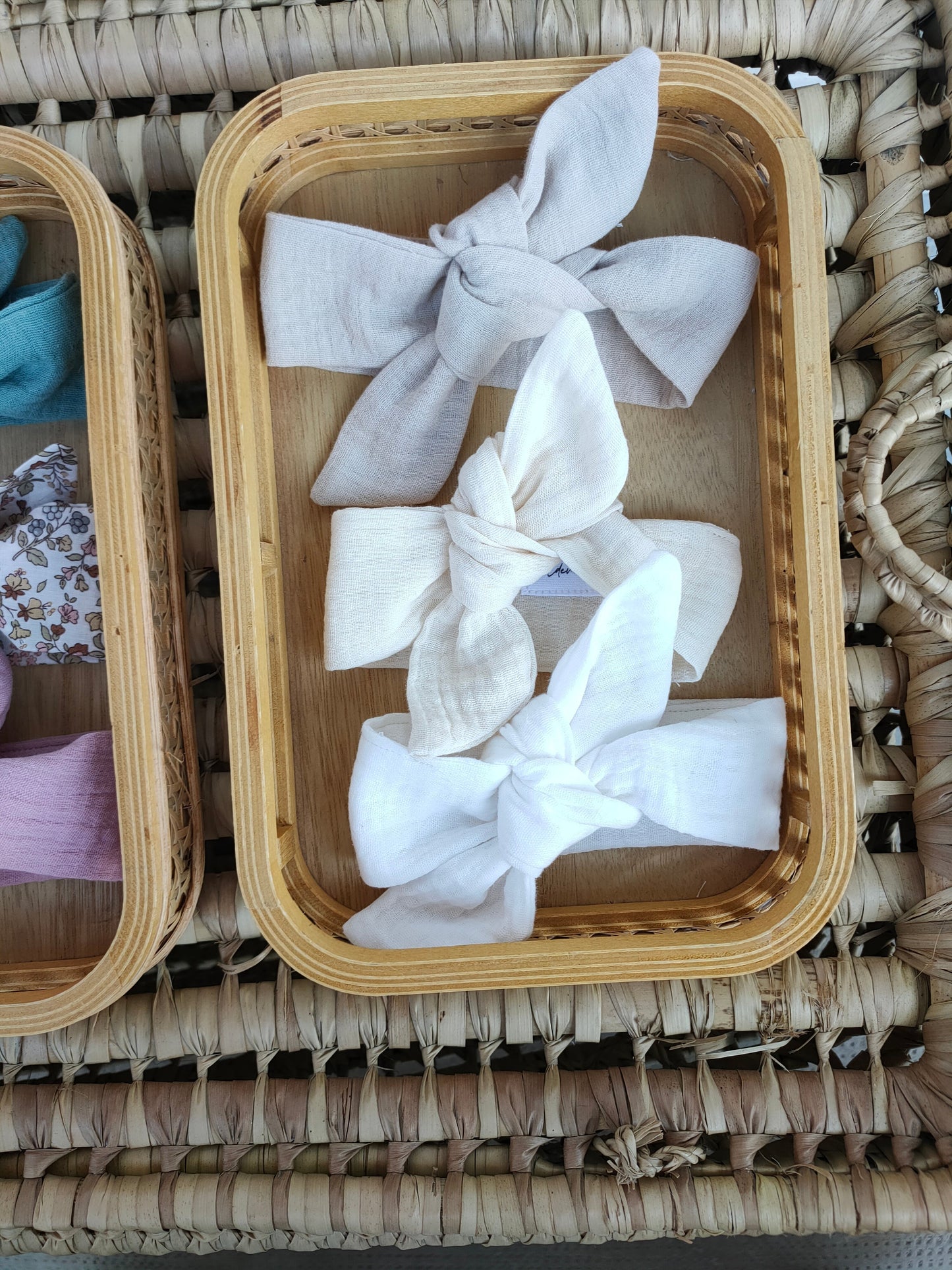 Bandeau Bébé A Nouer Taupe