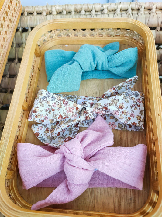 Bandeau Bébé A Nouer Vert