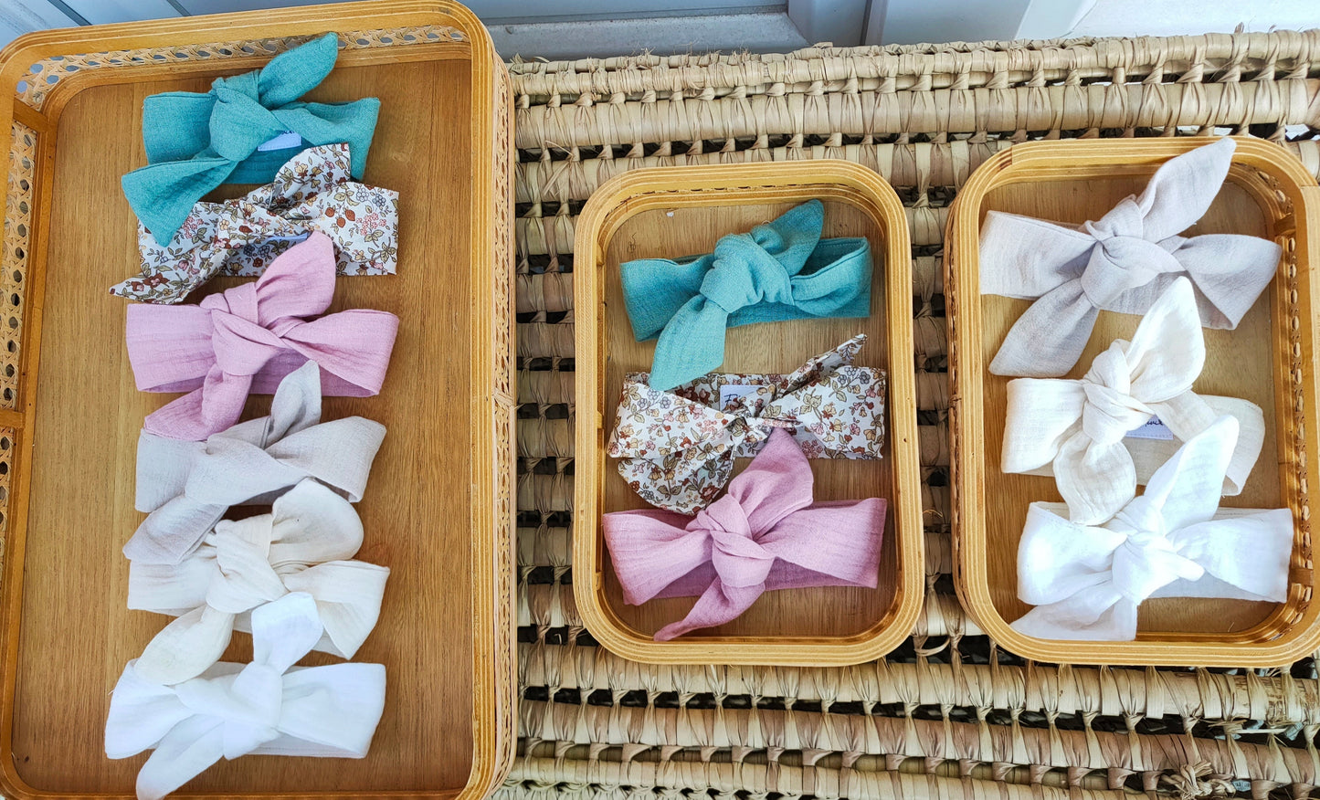 Bandeau Bébé A Nouer Rose