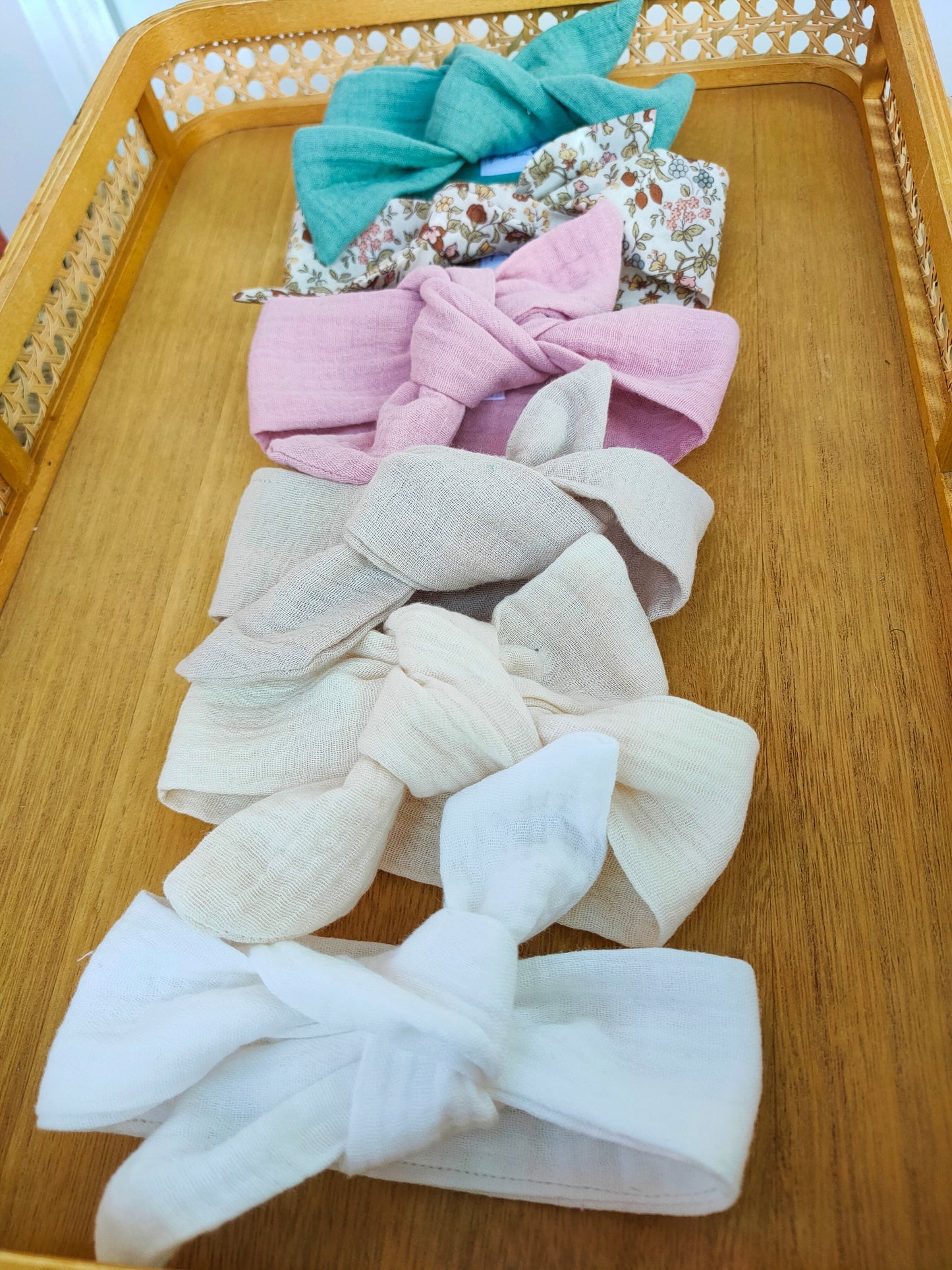 Bandeau Bébé A Nouer Taupe