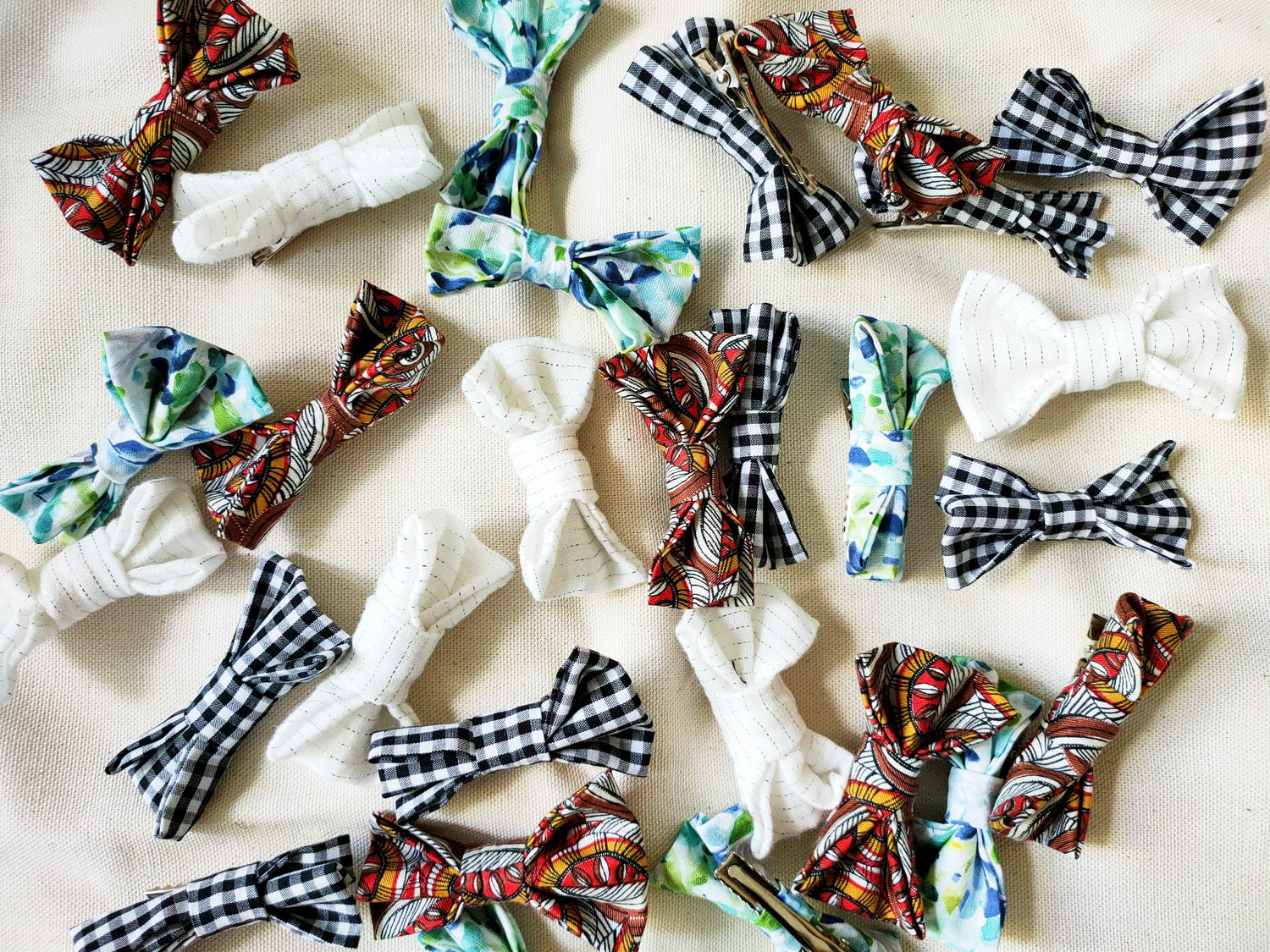 Barrettes noeuds