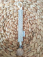 Attache Tétine Lin beige ivoire